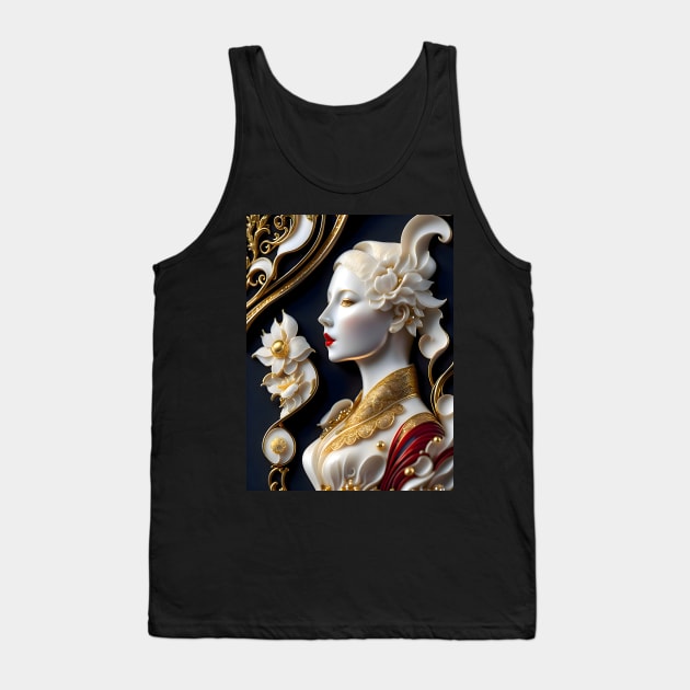 Scrimshaw Ivory Princess Tank Top by adorcharm